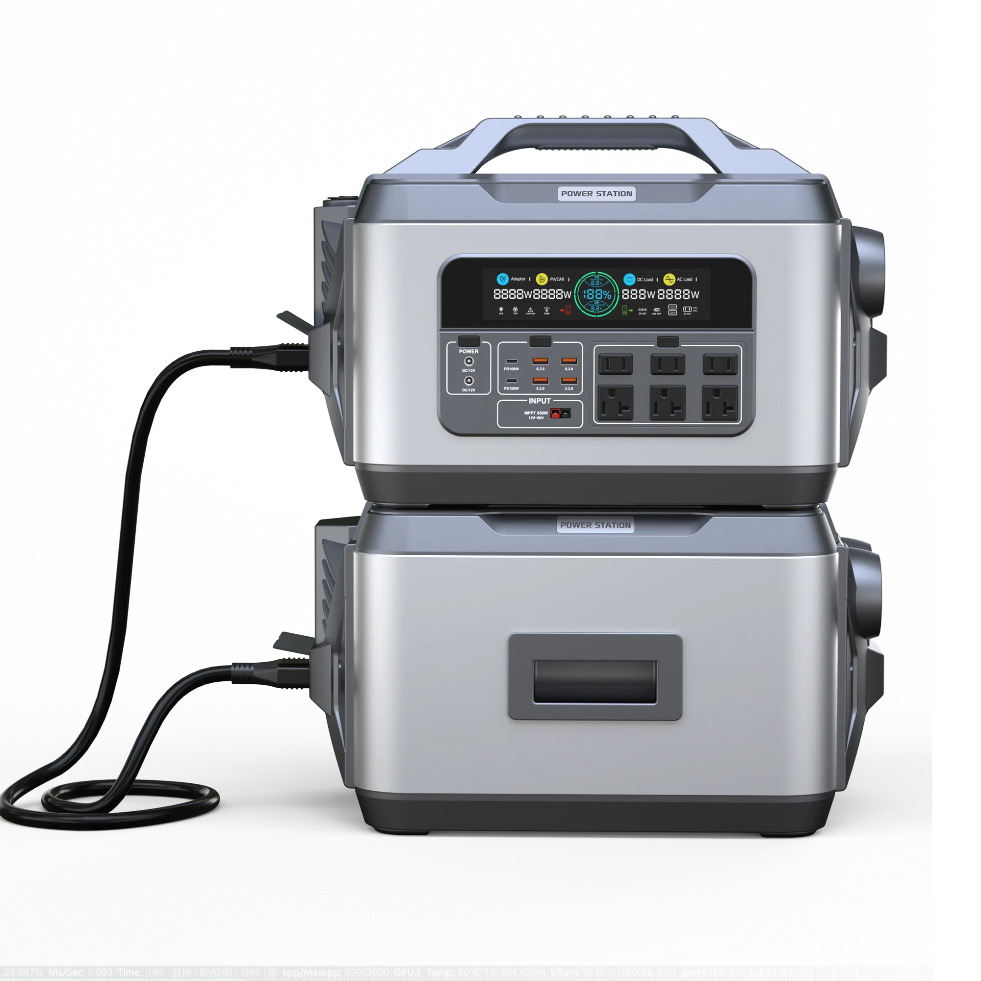 بطارية ليثيوم أيون 2200 واط للسيارات الترفيهية