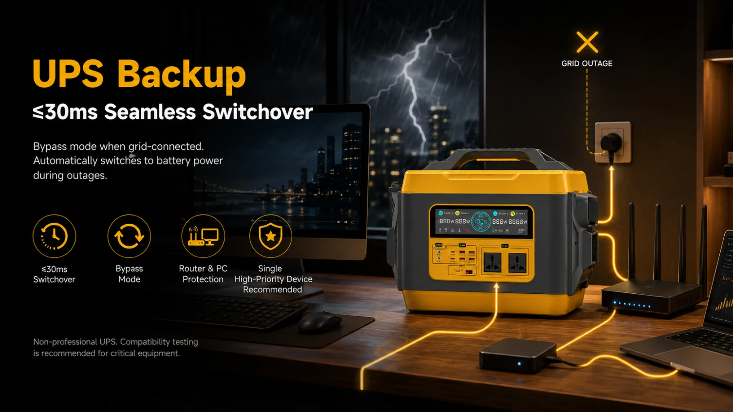 M3000 UPS 与备用电源特性