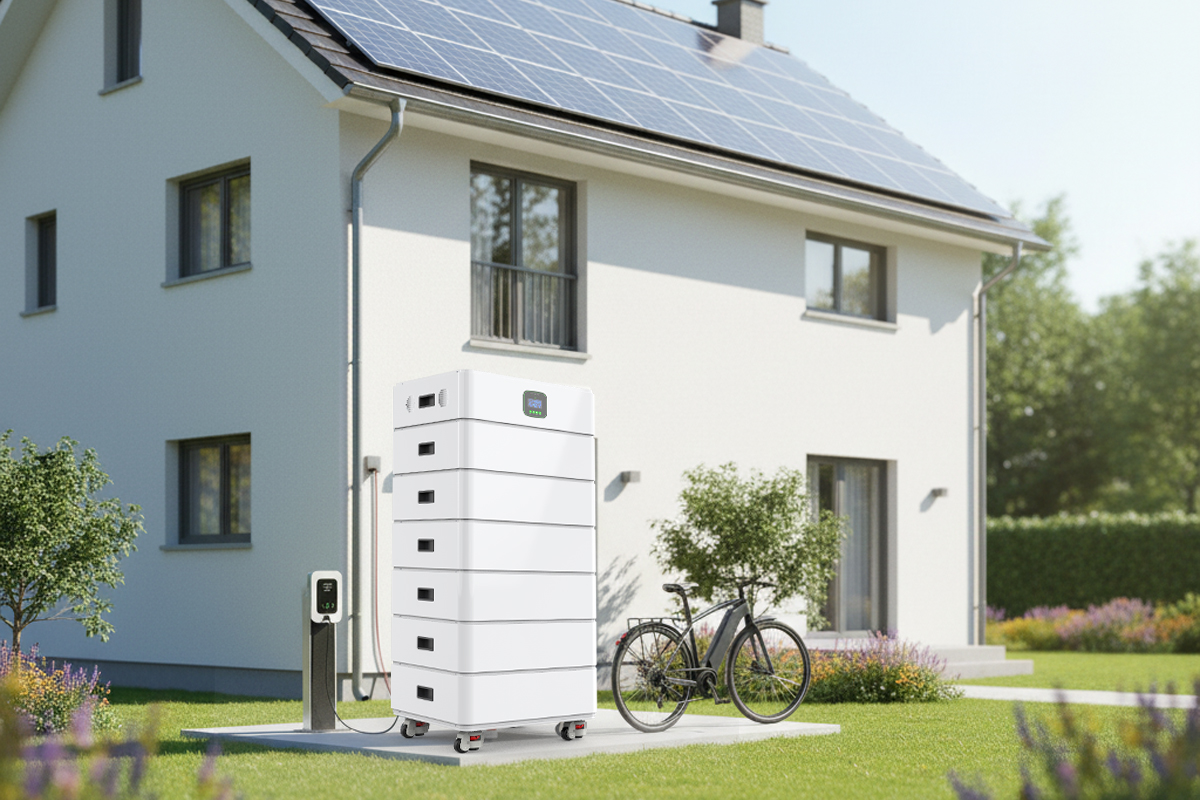 Whole-house solar generator providing power during grid outage