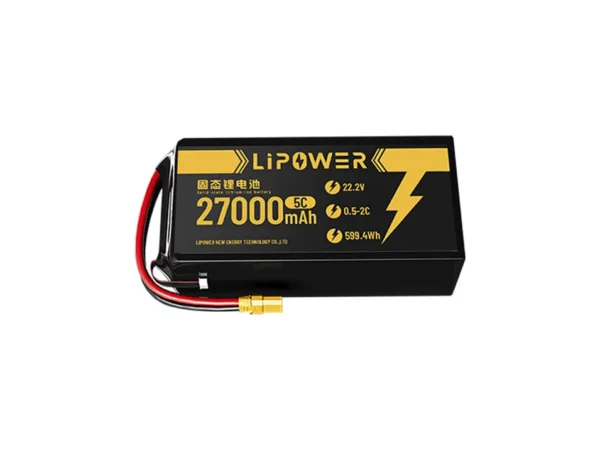 27000mAh 22.2V 固態ドローン用バッテリー 長時間任務の継続用