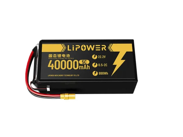 長距離UAVミッション用の40000mAh 22.2V 固体状態ドローン電池