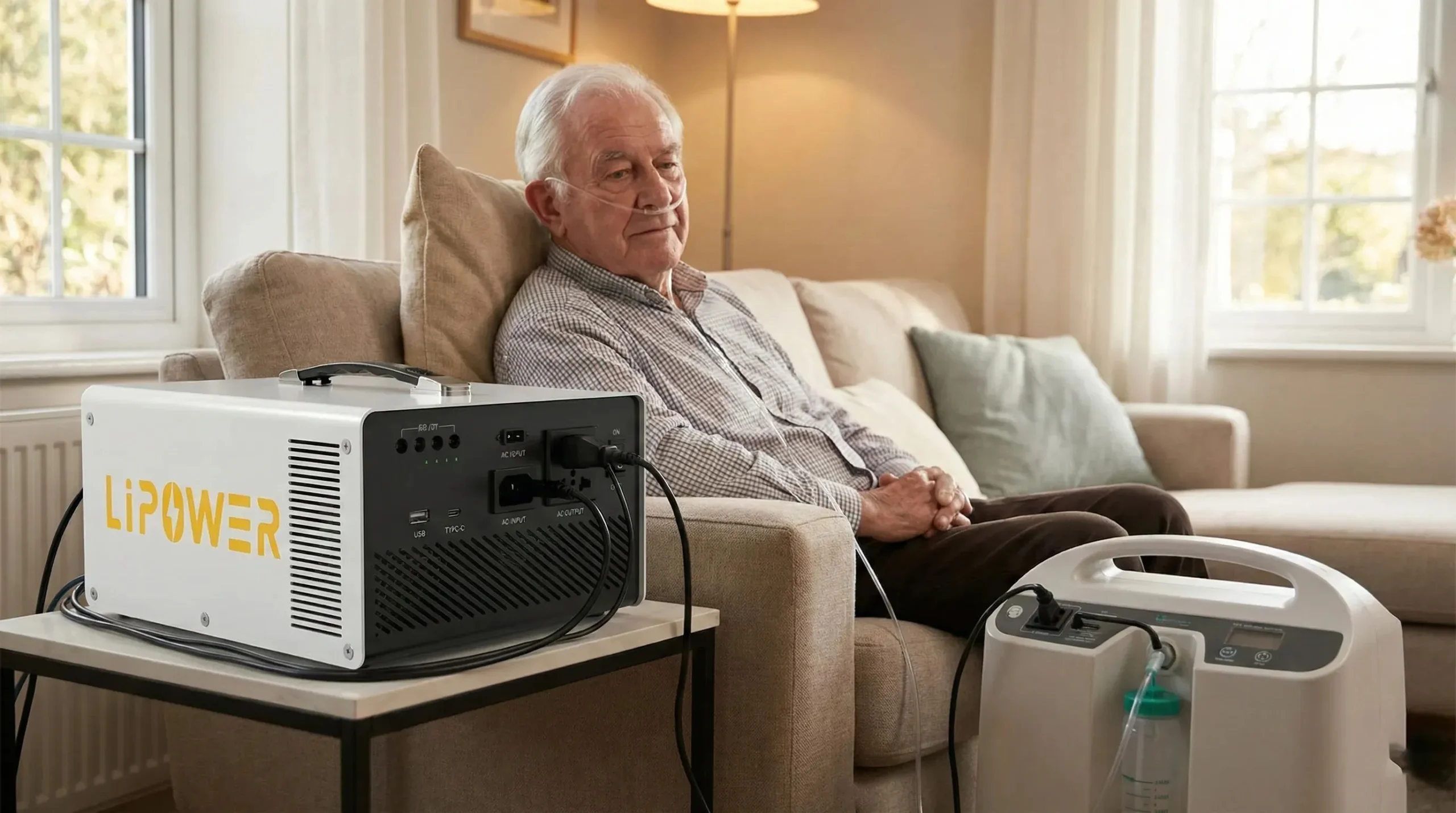 Záložní domácí kyslíkový koncentrátor