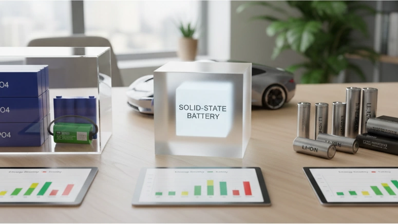 Vergleich LiFePO4 vs. Solid-State vs. Li-Ion Batterie