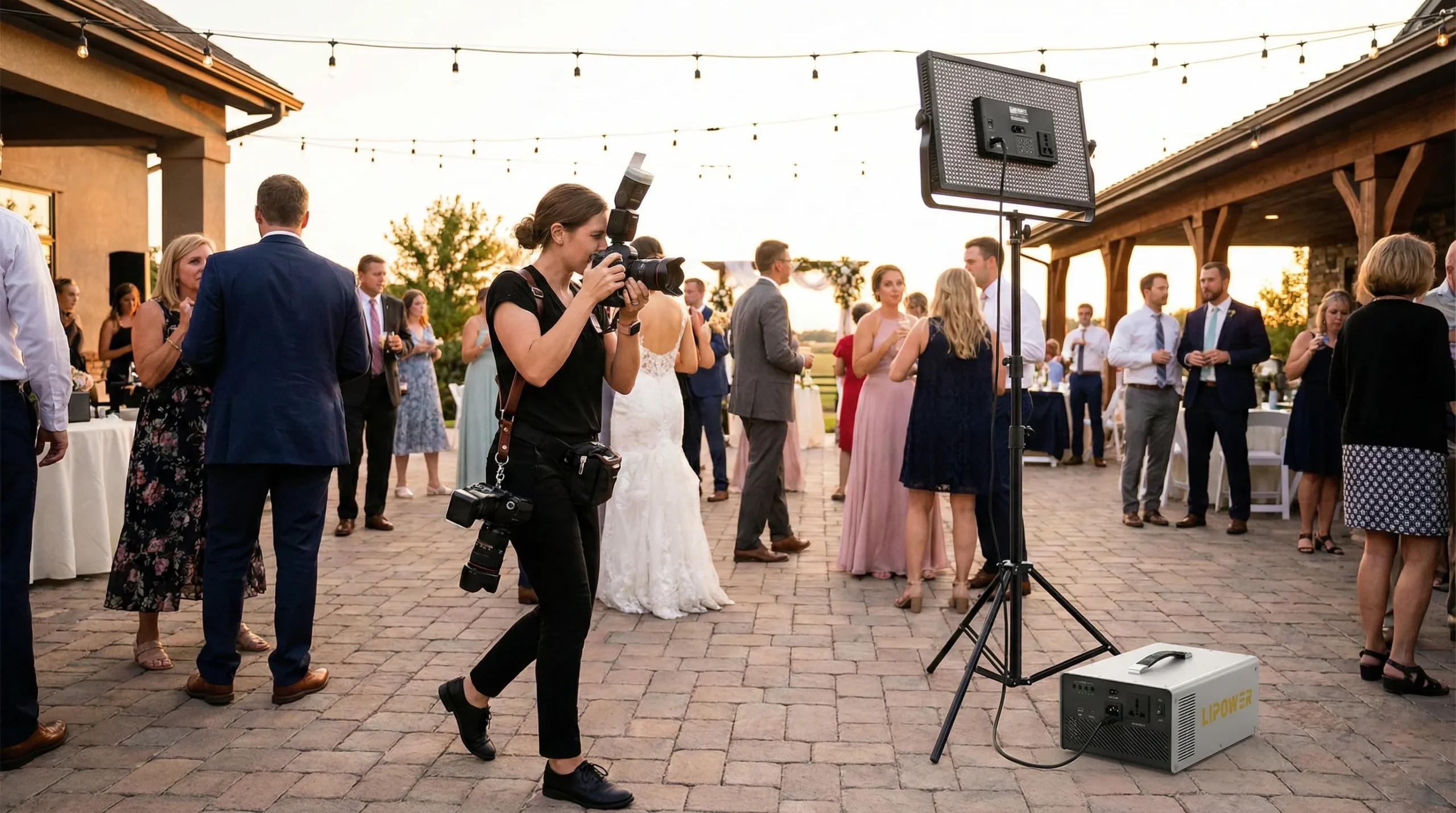 Tragbare Stromstation für Event- & Hochzeitsfotografie