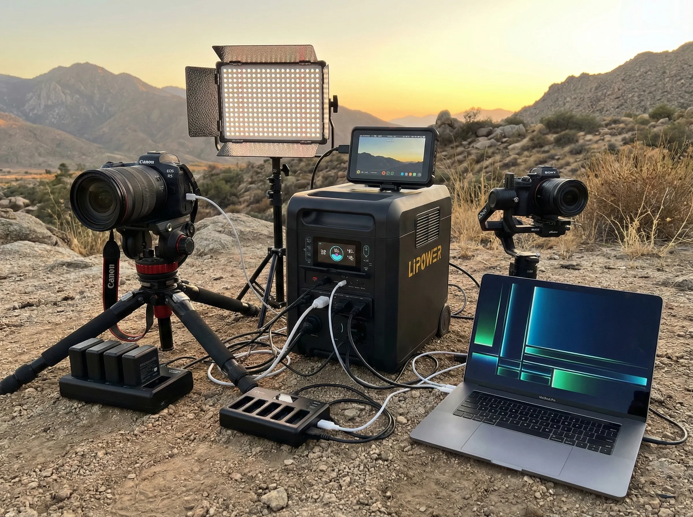 Professionelle Fotografie-Ausrüstungsinstallation