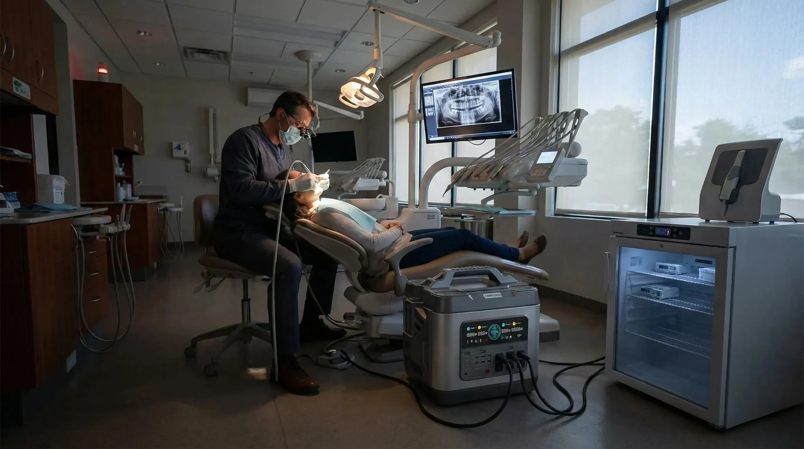 Záložní napájení pro zdravotnickou kliniku