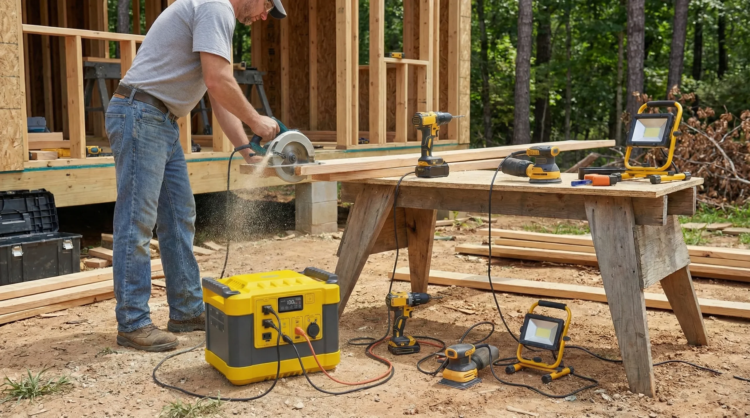 建設現場用発電所