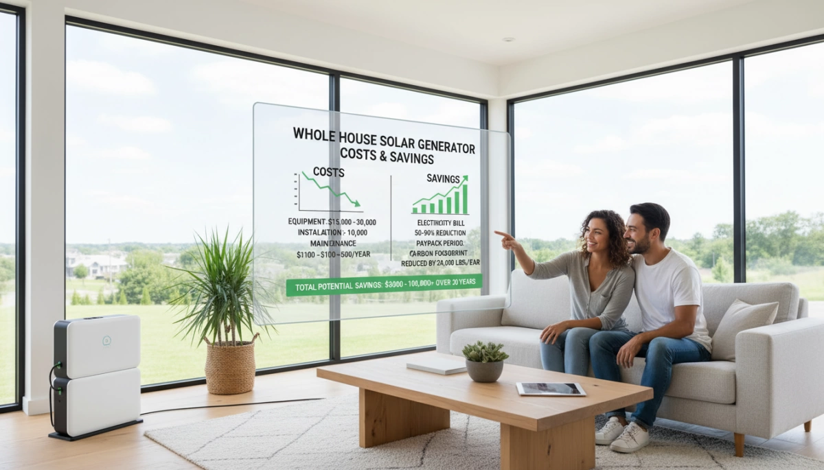 Стоимость и экономия солнечного генератора для всего дома