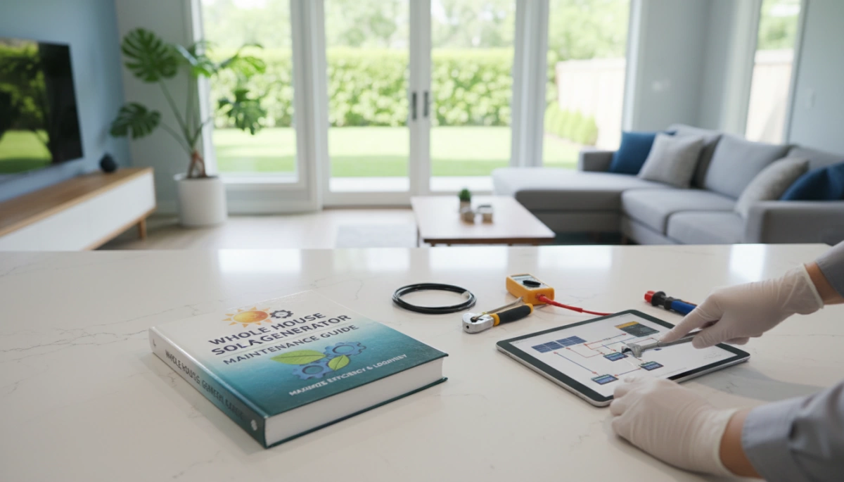 Руководство по обслуживанию солнечного генератора для всего дома