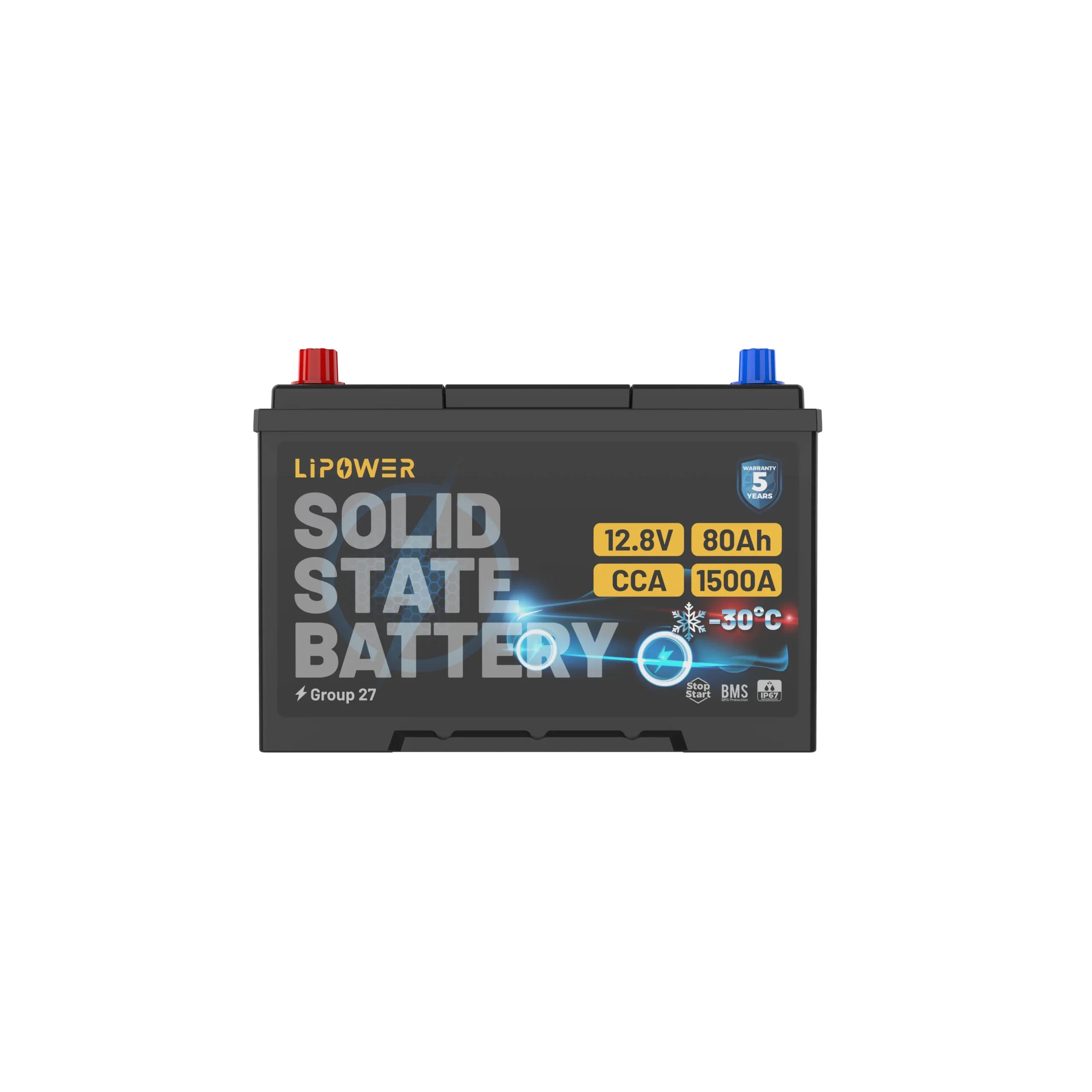 GROUP 27 SOLID STATE AUTOMOTIVE BATTERY