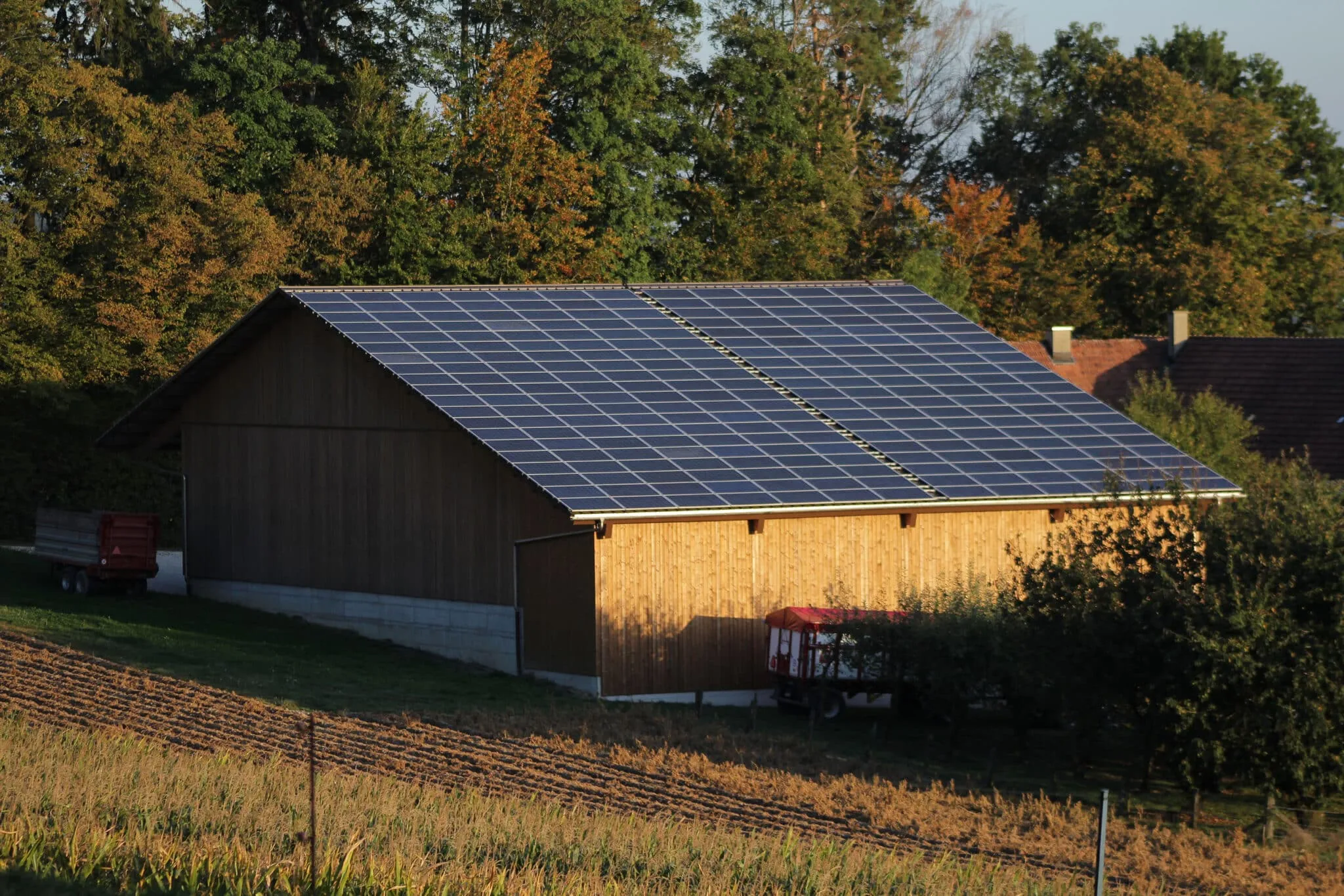 Off-grid woning met zonne-energiesysteem