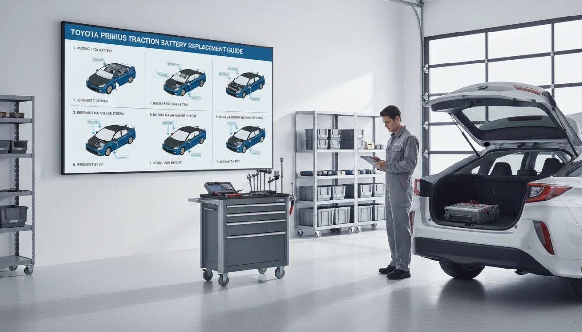 Руководство по установке замены аккумулятора Toyota Prius