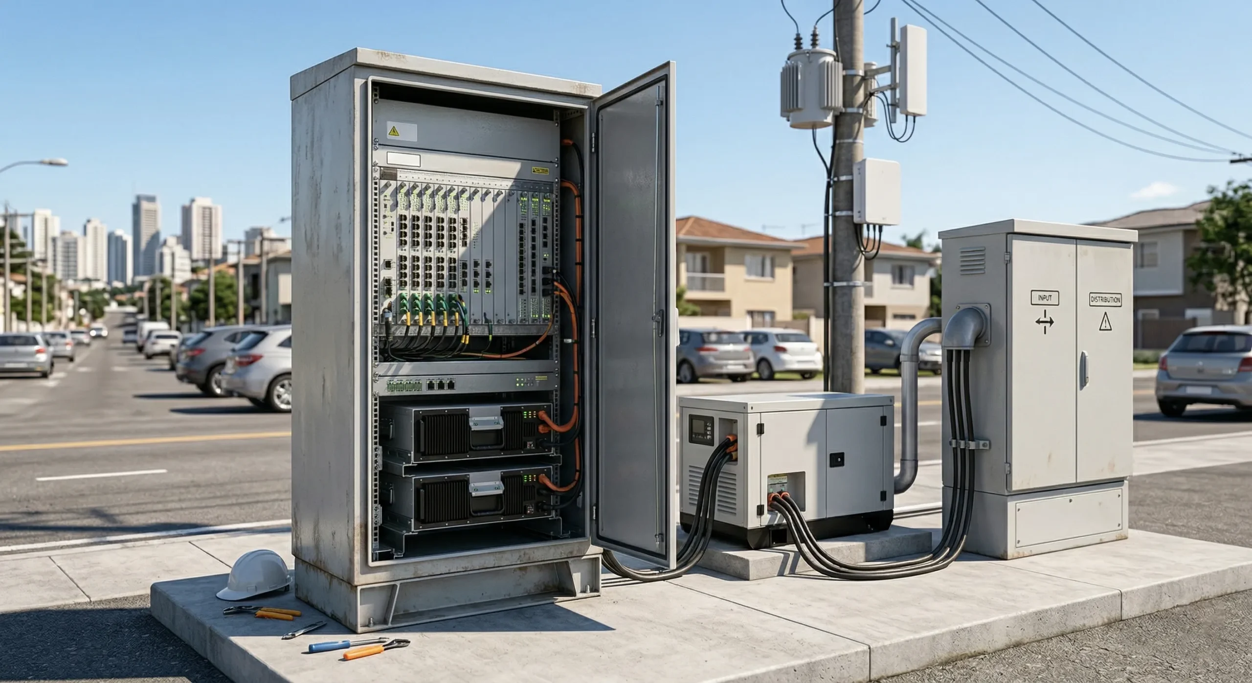 Telecom Back-up Distributienetwerk Knooppunt